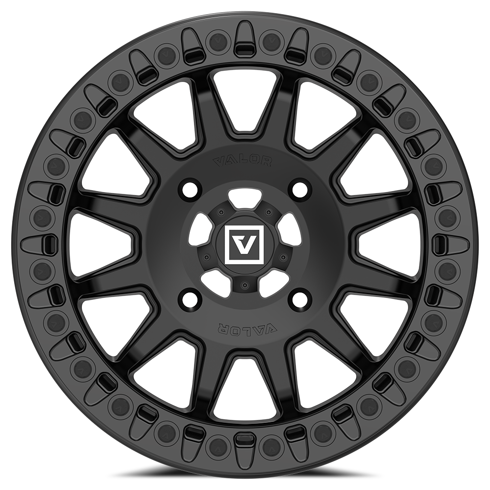 V09 Beadlock UTV Wheel Satin Black Valor Offroad