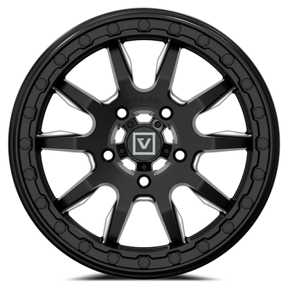 V15 Beadlock UTV Wheel Satin Black Valor Offroad