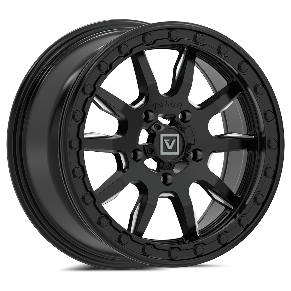 V15 Beadlock UTV Wheel Satin Black Valor Offroad