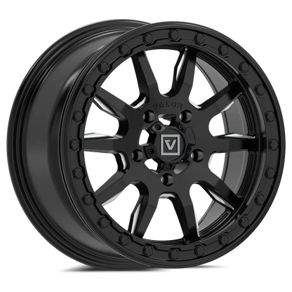 V15 Beadlock UTV Wheel Satin Black Valor Offroad
