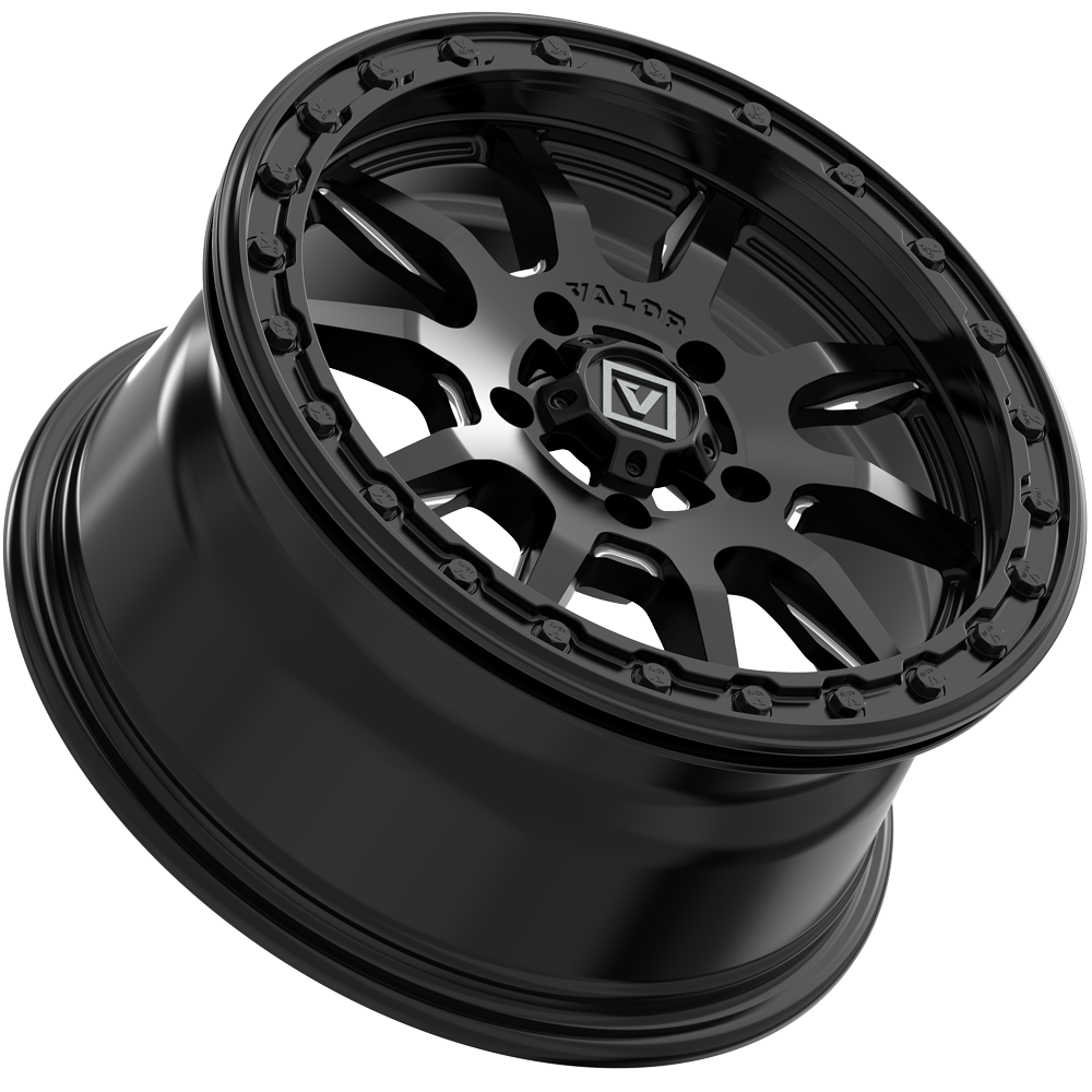 V15 Beadlock UTV Wheel Satin Black Valor Offroad