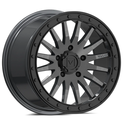 V06 Beadlock UTV Wheel Brushed Gunmetal Valor Offroad