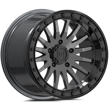V06 Beadlock UTV Wheel Brushed Gunmetal Valor Offroad