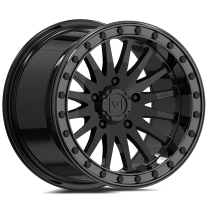 V06 Beadlock UTV Wheel Gloss Black Valor Offroad