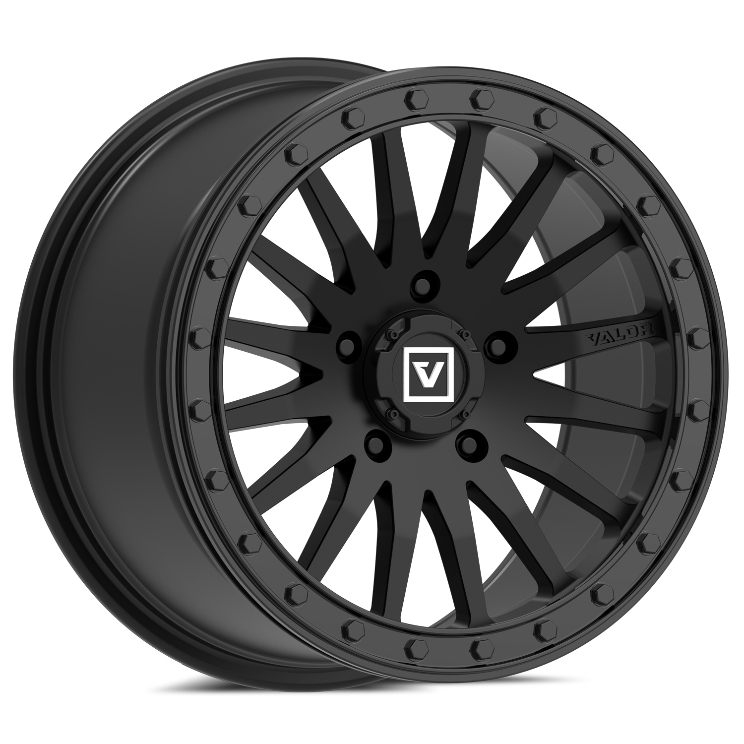 V06 Beadlock UTV Wheel Satin Black Valor Offroad
