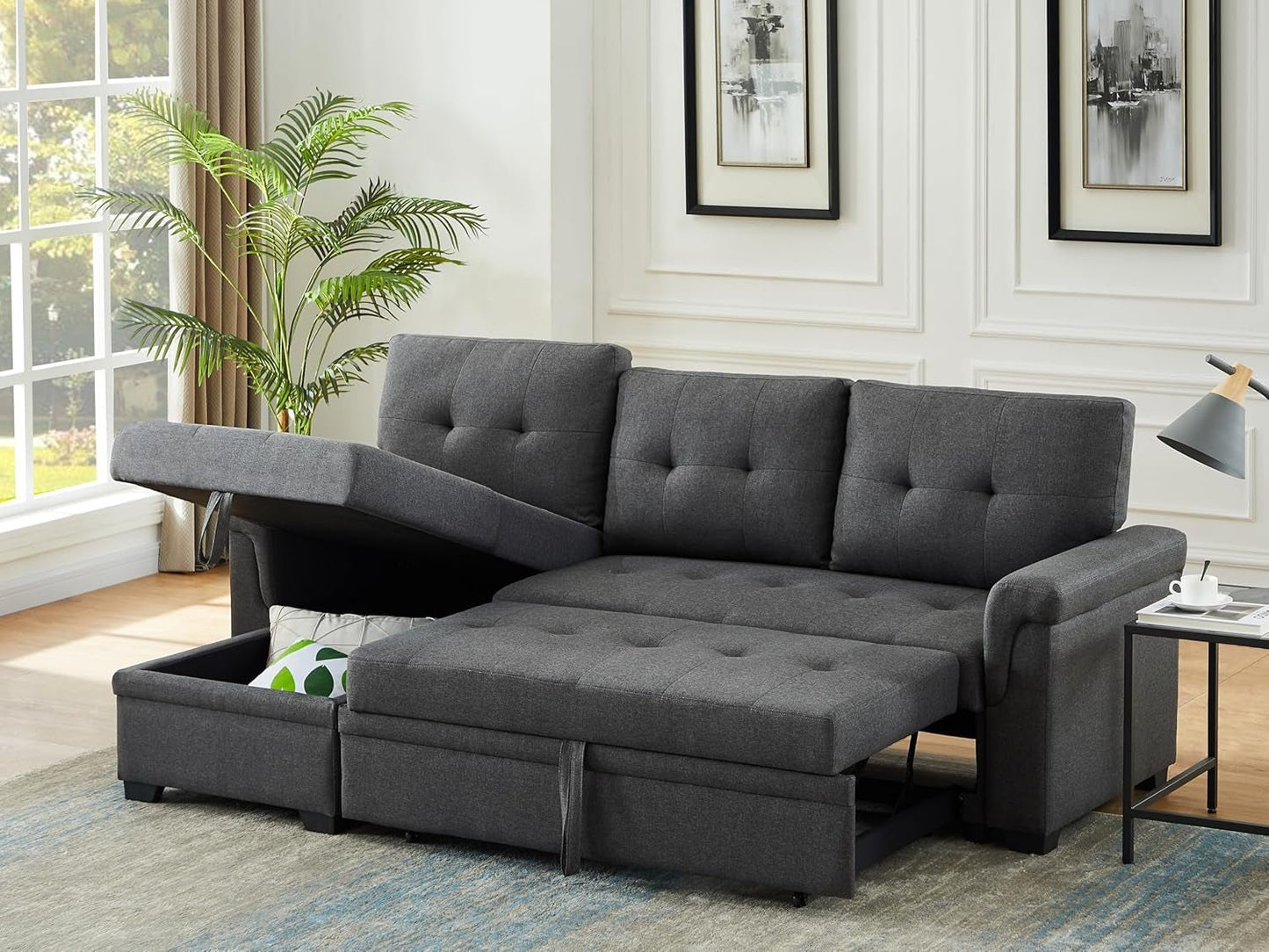 Versatile Sleeper Couch with Storage for Small Spaces ShipItFurniture