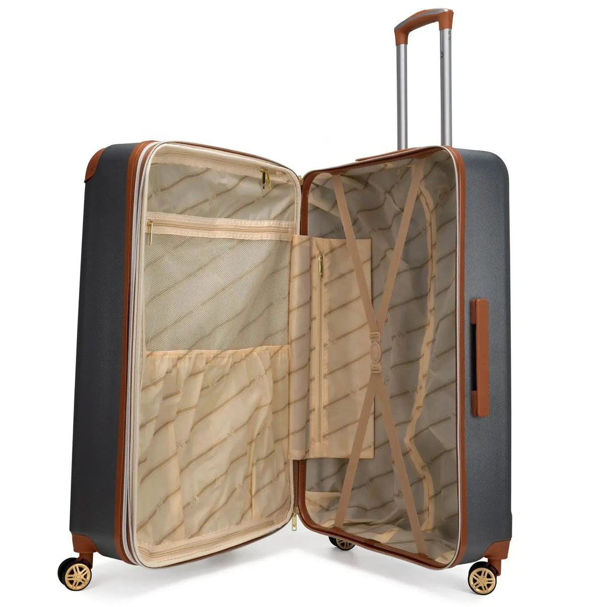 Vintage 3 Piece Expandable Retro Luggage Set - Get it from Bo