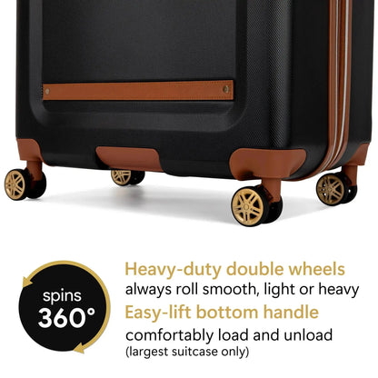 Vintage 3 Piece Expandable Retro Luggage Set - Get it from Bo