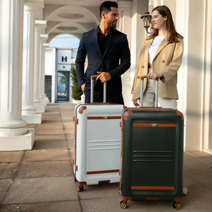 Vintage 3 Piece Expandable Retro Luggage Set - Get it from Bo