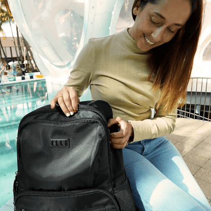 Voyage 20L Twill and Vegan Leather Backpack - Get it from Bo