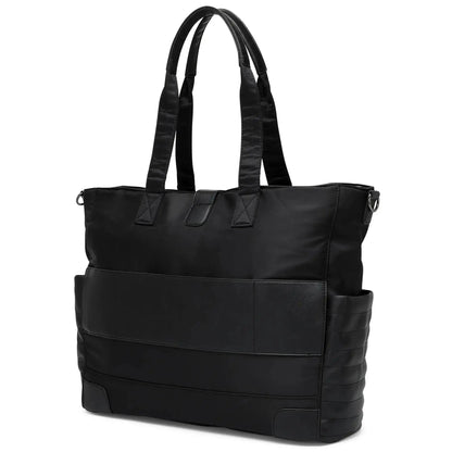 Voyage 25L Twill and Vegan Leather Weekender Tote Bag - Get it from Bo