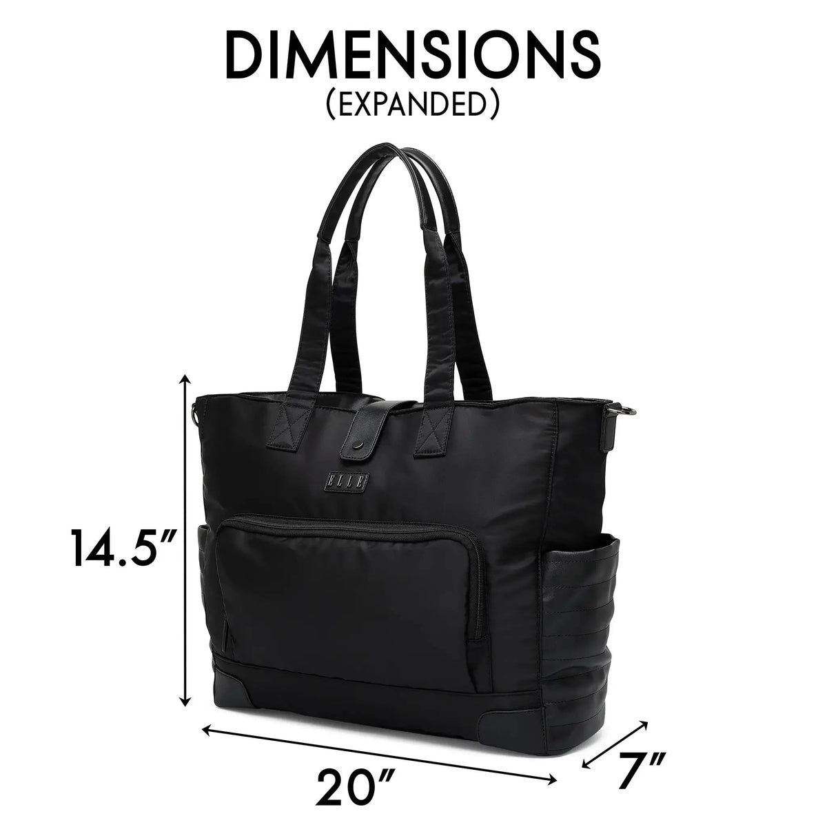 Voyage 25L Twill and Vegan Leather Weekender Tote Bag - Get it from Bo