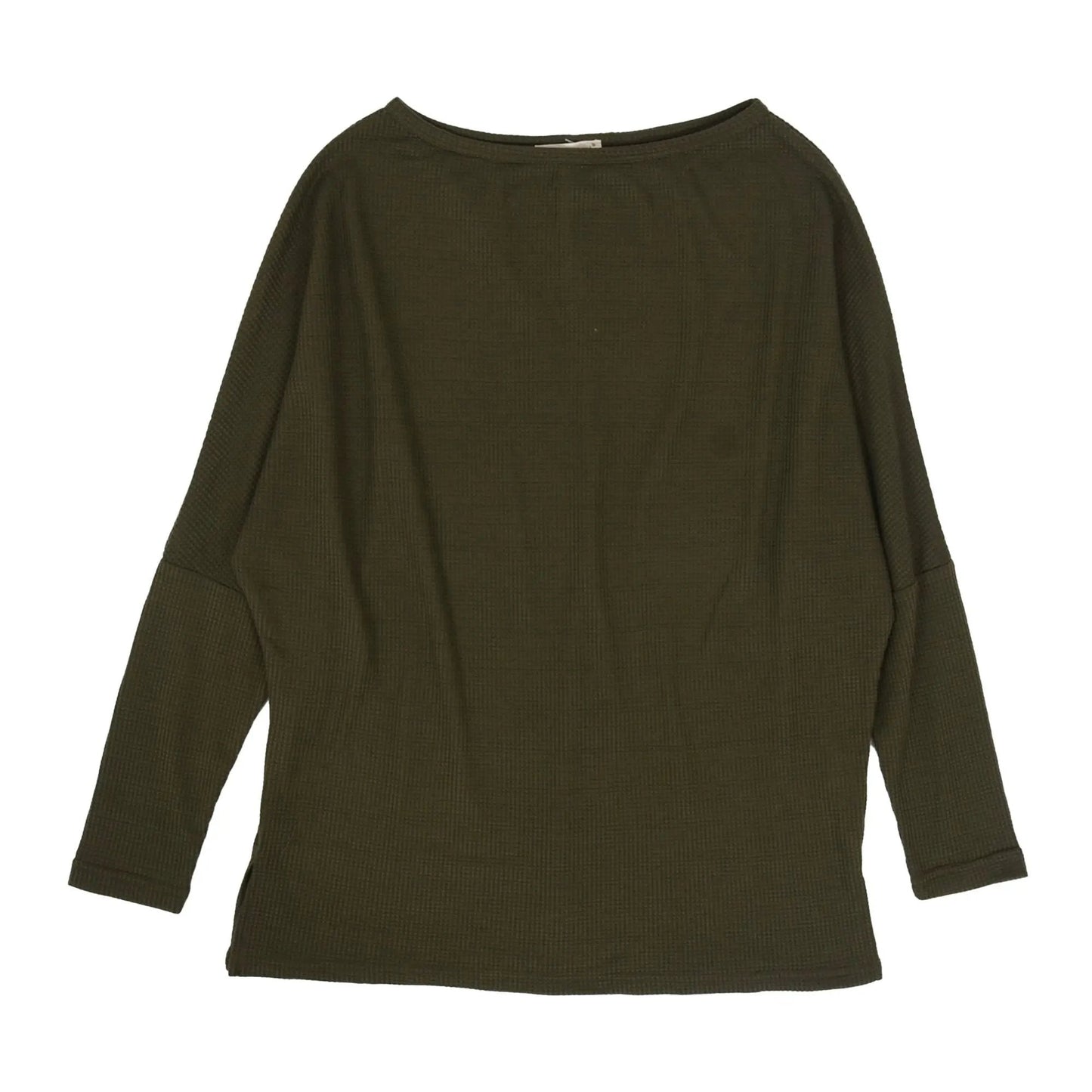 Waffle Knit Off Shoulder Oversized Sweater - Get it from Bo