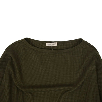 Waffle Knit Off Shoulder Oversized Sweater - Get it from Bo