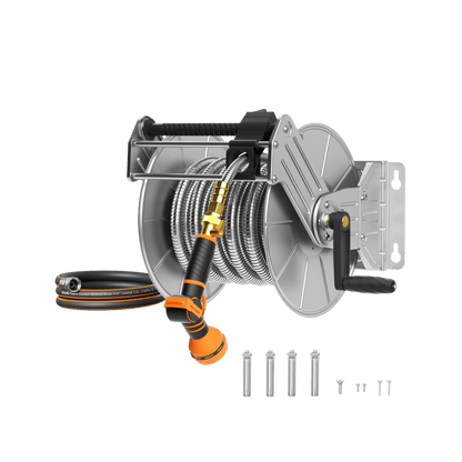Wall Mounted Hose Reel-Stainless Steel-Heavy Duty - Get it from Bo