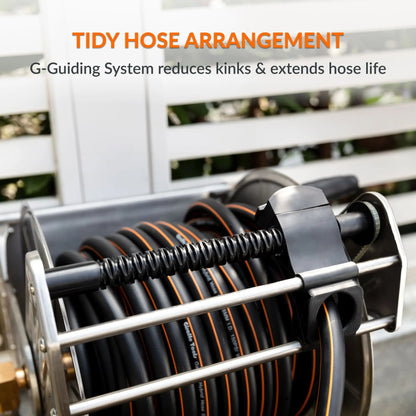 Wall Mounted Hose Reel-Stainless Steel-Heavy Duty - Get it from Bo
