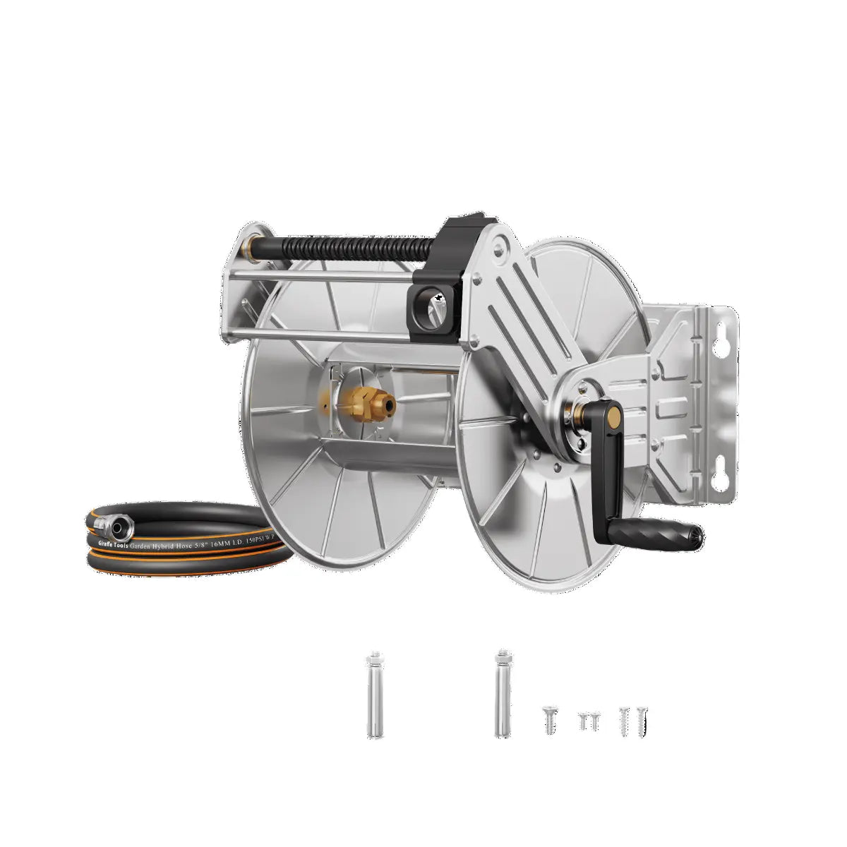 Wall Mounted Hose Reel-Stainless Steel-Heavy Duty - Get it from Bo