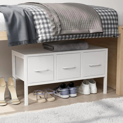 White Closet Storage Organizer With Fabric Drawers - Get it from Bo