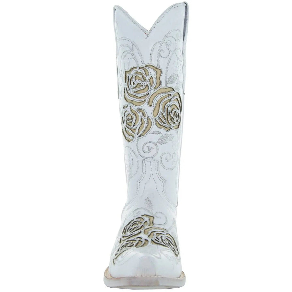 White Rose Inlayed Women's Cowgirl Boots (M50032) - Get it from Bo