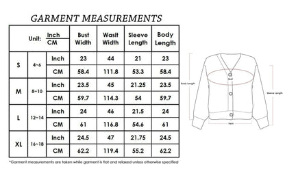 Women Lantern Sleeve Cardigan Button Down Open Front Knit Sweater Coat - Get it from Bo