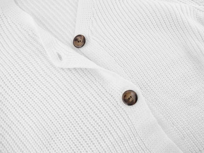Women Lantern Sleeve Cardigan Button Down Open Front Knit Sweater Coat - Get it from Bo