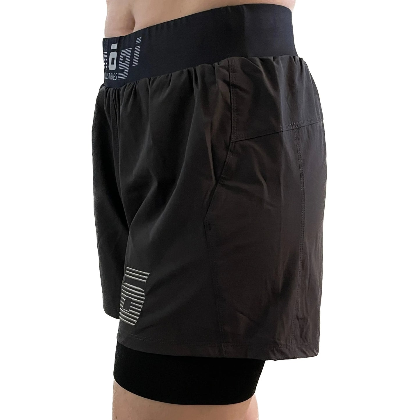 WOMENS Ghost 5" Inseam Premium Lined Grappling Shorts - New Jersey Gray - Get it from Bo