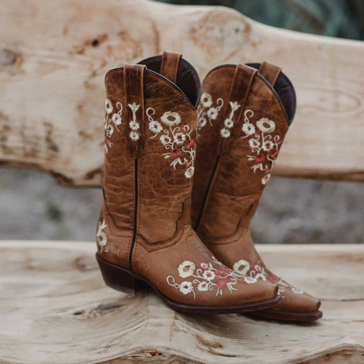 Women's Snipped Toe Western Boots | Floral Showstopper Cowgirl Boots (M50044) - Get it from Bo