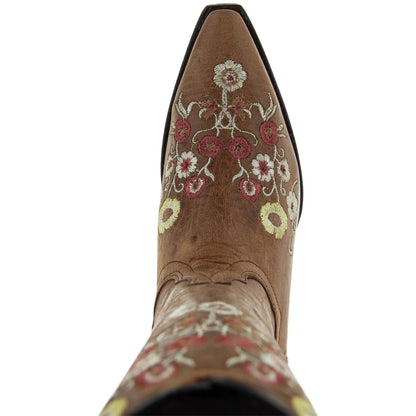 Women's Snipped Toe Western Boots | Floral Showstopper Cowgirl Boots (M50044) - Get it from Bo