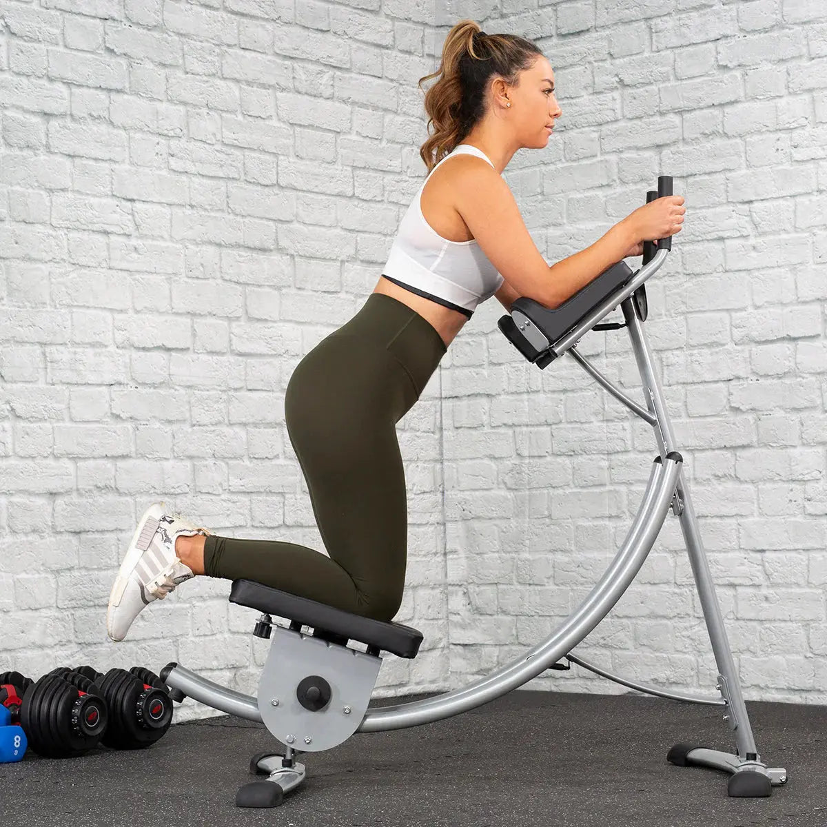 XtremepowerUS Abs Abdominal Exercise Machine Ab Work Out Crunch Roller Fitness - Get it from Bo