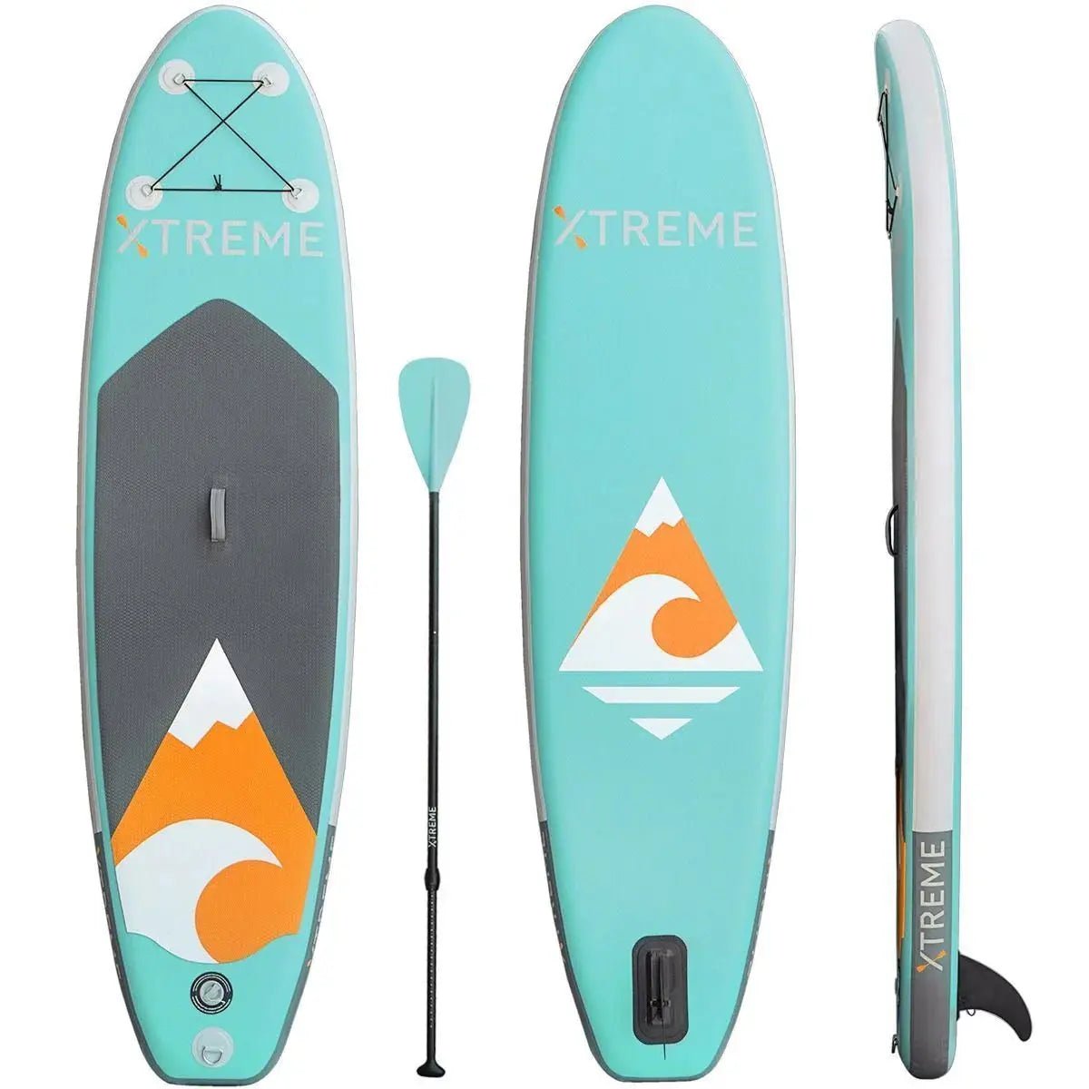 XtremePowerUS Inflatable Stand Up Paddle Board Set, Adjustable Paddle, Backpack & Pump - Get it from Bo