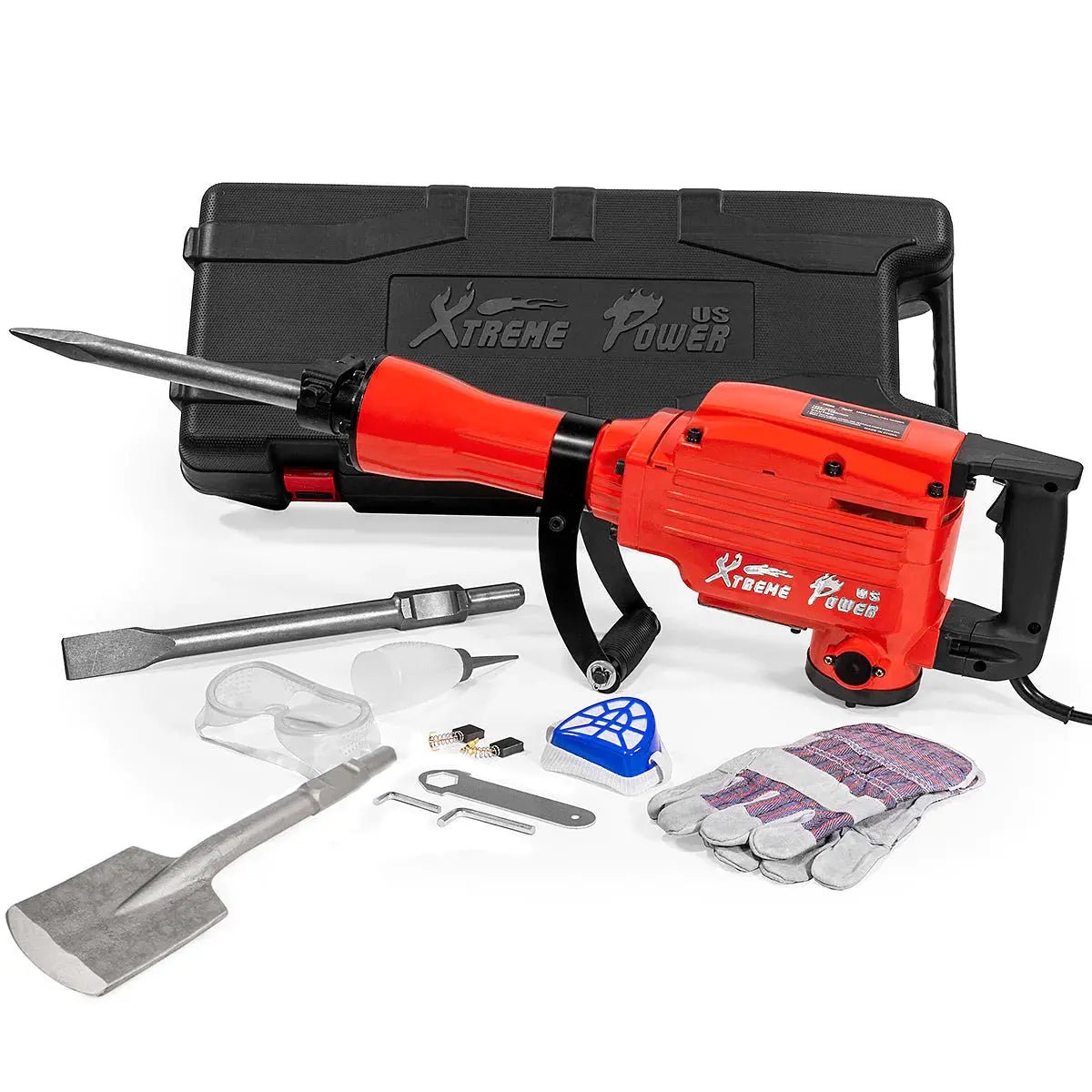 XtremepowerUS Jack Hammer w/Chisel & Shovel Bits Electric 2200W - Get it from Bo