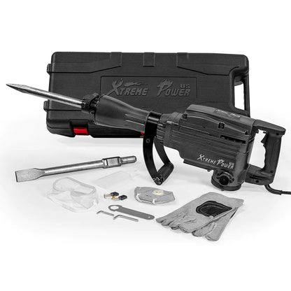 XtremepowerUS Jack Hammer w/Point & Chisel Bits Electric 2200W Demolition - Get it from Bo