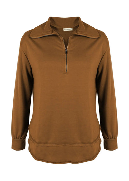 Zip Up Funnel Neck Sweater - Get it from Bo