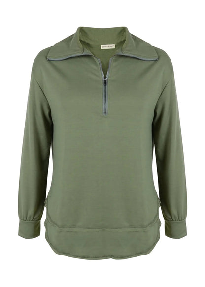 Zip Up Funnel Neck Sweater - Get it from Bo