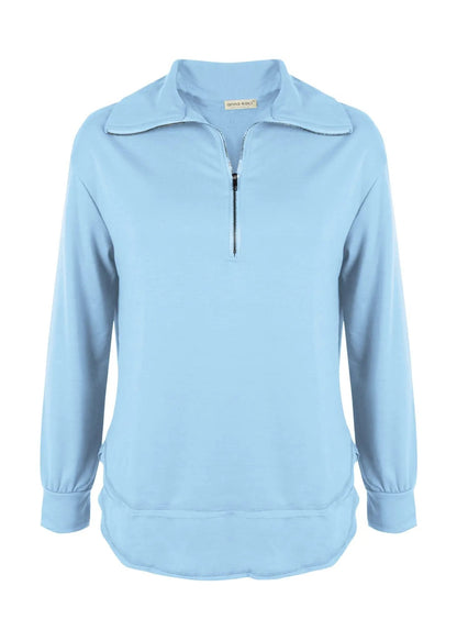 Zip Up Funnel Neck Sweater - Get it from Bo